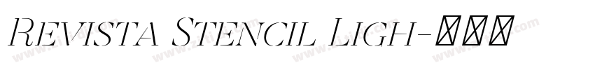 Revista Stencil Ligh字体转换 Revista Stencil Ligh字体转换